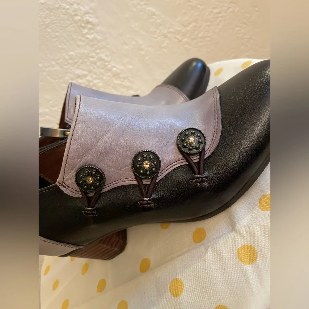 Spring Step L'Artiste Women's Greentea Dress Booties Vintage Victorian Look 37 - Picture 9 of 10